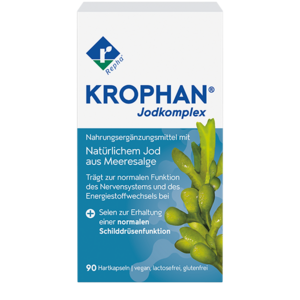 KROPHAN® Blasentangtabletten versorgen den Körper mit lebensnotwendigem Jod. 