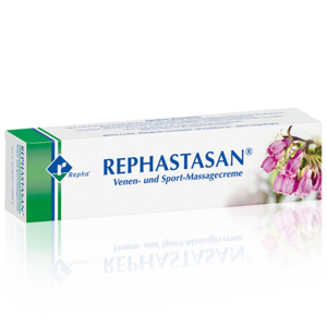 REPHASTASAN® Creme, ist eine Venen-, Sport- und Massagecreme und kombiniert wirksame pflanzliche Extrakte nach einer seit Jahrzehnten bewährten Rezeptur und ist universell einsetzbar.