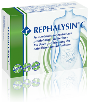 REPHALYSIN® C – Das Fermentationskonzentrat enthält eine komplexe Stoffmischung aus Bestandteilen und physiologischen Stoffwechselprodukten der Mikroorganismenkultur, zur Erhaltung der natürlichen Immunfunktion.