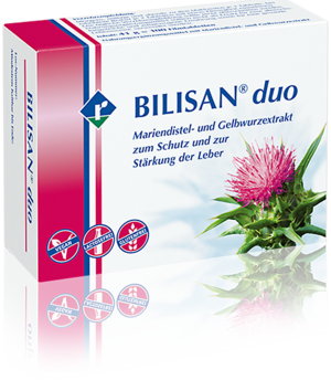 BILISAN® duo kombiniert die Kraft der Mariendistel und Kurkuma zum Schutz und zur Stärkung der Leber.